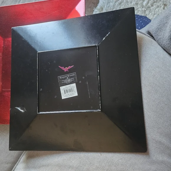 Set of two red square trays - Picture 2 of 2